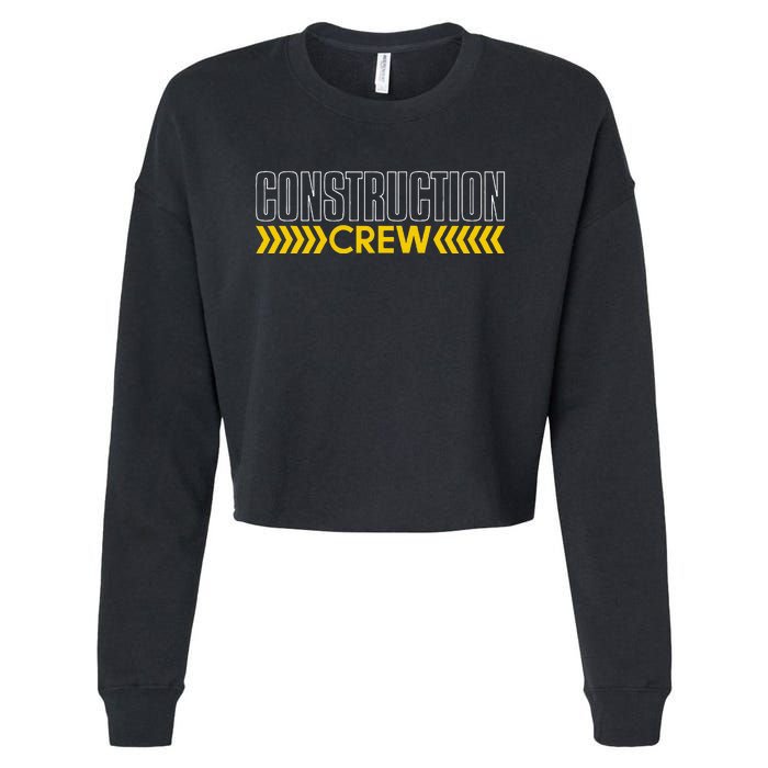 Construction Crew & Highway Worker Cropped Pullover Crew