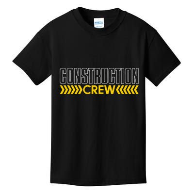 Construction Crew & Highway Worker Kids T-Shirt