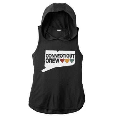 Connecticut Crew Hearts Ladies PosiCharge Tri-Blend Wicking Draft Hoodie Tank