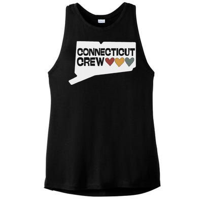 Connecticut Crew Hearts Ladies PosiCharge Tri-Blend Wicking Tank