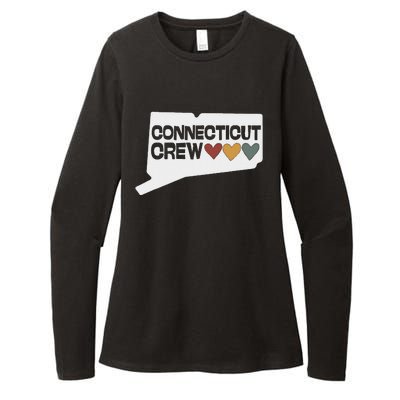 Connecticut Crew Hearts Womens CVC Long Sleeve Shirt