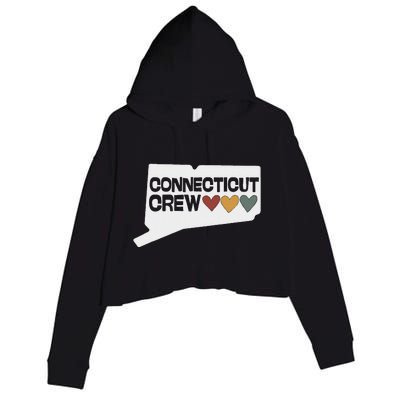 Connecticut Crew Hearts Crop Fleece Hoodie