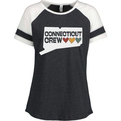 Connecticut Crew Hearts Enza Ladies Jersey Colorblock Tee