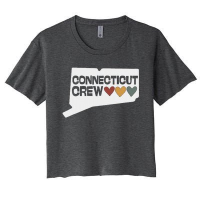 Connecticut Crew Hearts Women's Crop Top Tee