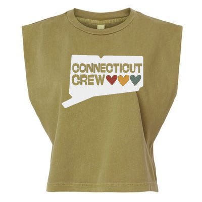 Connecticut Crew Hearts Garment-Dyed Women's Muscle Tee