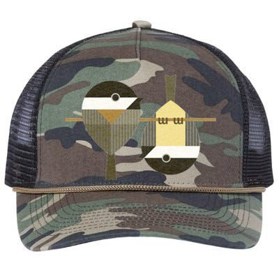 Chickadees Retro Rope Trucker Hat Cap