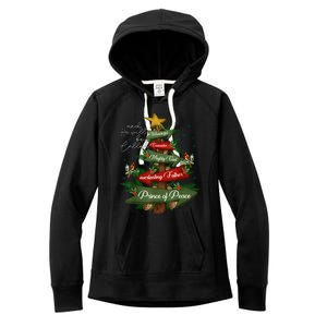 Christian Christmas He Will Be Called Wonderful Counselor Women's Fleece Hoodie