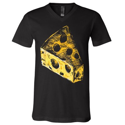 Cheese V-Neck T-Shirt