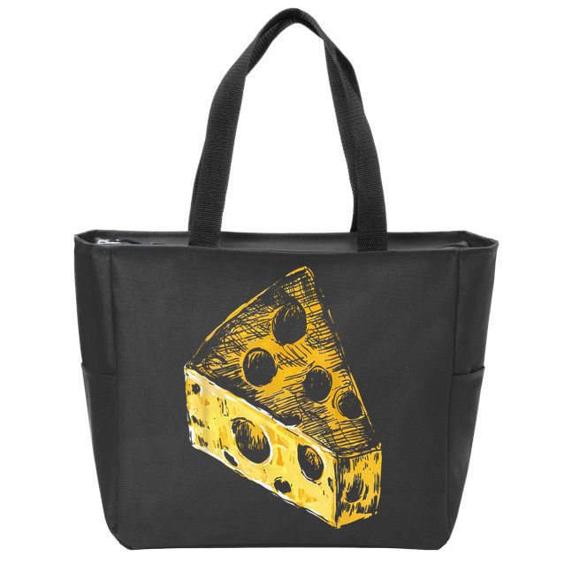 Cheese Zip Tote Bag