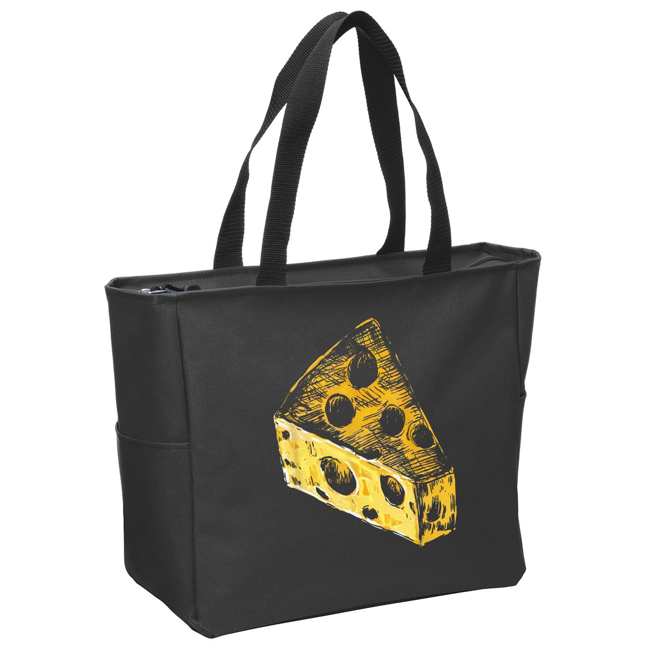 Cheese Zip Tote Bag