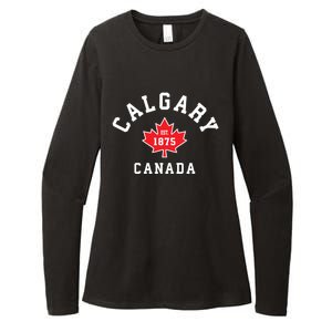 Calgary Canada Hoodie Canadian Flag Maple Leaf Womens CVC Long Sleeve Shirt