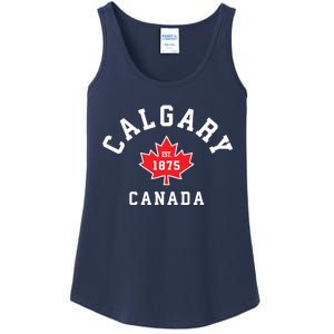 Calgary Canada Hoodie Canadian Flag Maple Leaf Ladies Essential Tank