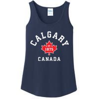 Calgary Canada Hoodie Canadian Flag Maple Leaf Ladies Essential Tank