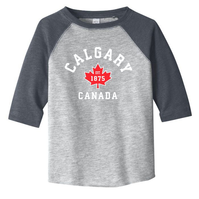 Calgary Canada Hoodie Canadian Flag Maple Leaf Toddler Fine Jersey T-Shirt