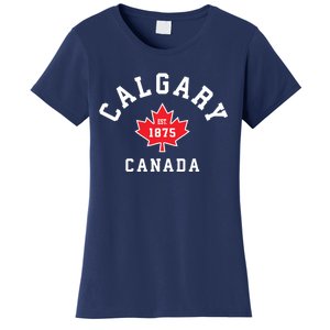 Calgary Canada Hoodie Canadian Flag Maple Leaf Women's T-Shirt