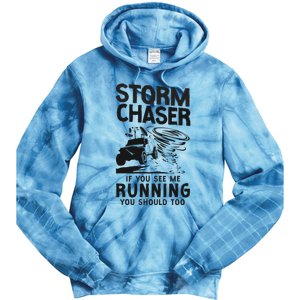 CStorm Chaser Hurricane Meteorology Tornado Storm Chaser If Tie Dye Hoodie