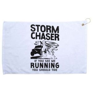 CStorm Chaser Hurricane Meteorology Tornado Storm Chaser If Grommeted Golf Towel