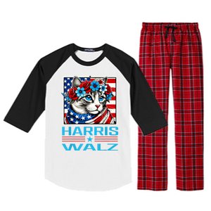 Cute Cat Harris Waltz 2024 Raglan Sleeve Pajama Set