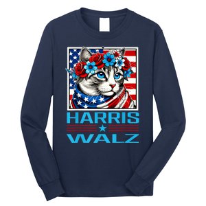 Cute Cat Harris Waltz 2024 Long Sleeve Shirt