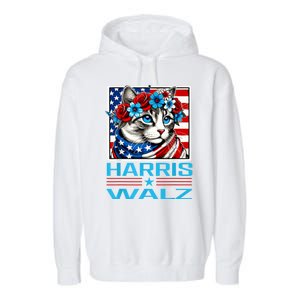 Cute Cat Harris Waltz 2024 Garment-Dyed Fleece Hoodie