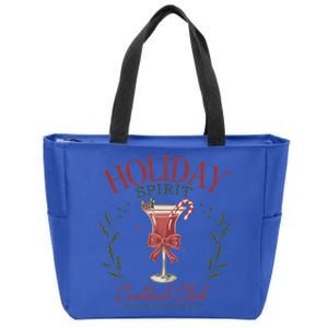 Cocktail Christmas Holiday Season Xmas Cute Gift Zip Tote Bag