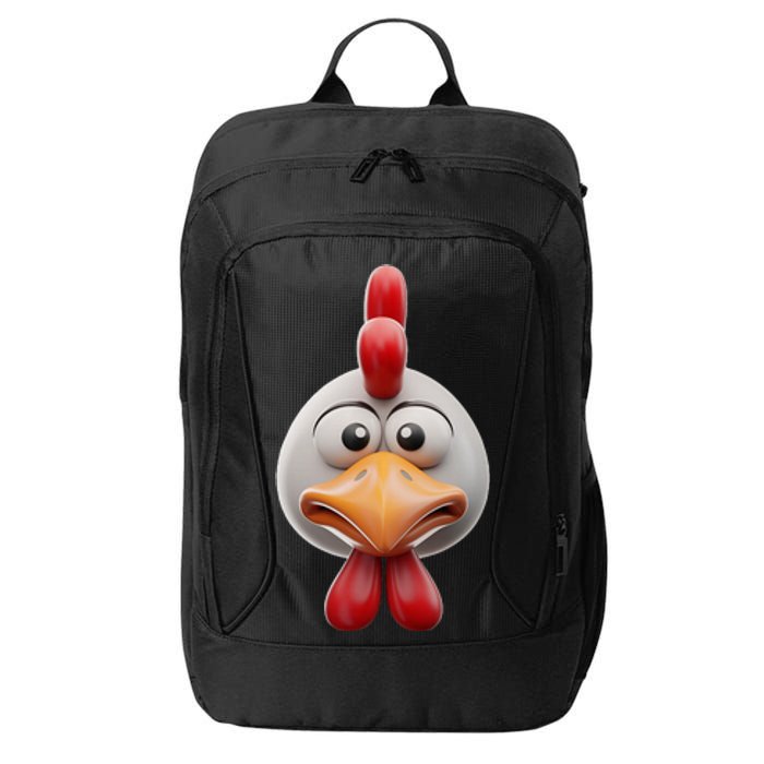 Chicken Chicken Hen Face Costume City Backpack