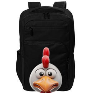 Chicken Chicken Hen Face Costume Impact Tech Backpack