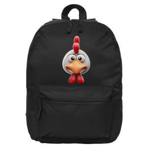 Chicken Chicken Hen Face Costume 16 in Basic Backpack