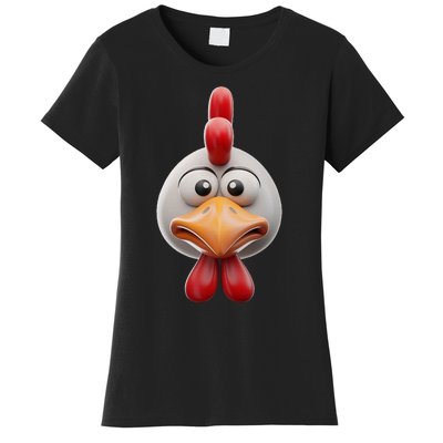 Chicken Chicken Hen Face Costume Women's T-Shirt