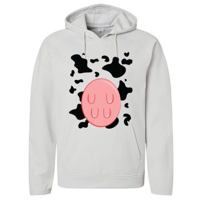 Cow Costume Halloween Performance Fleece Hoodie