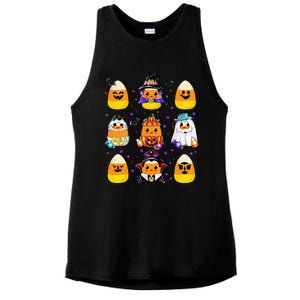 Candy Corn Halloween Costume Characters Candy Corn Crew Gift Ladies PosiCharge Tri-Blend Wicking Tank