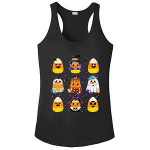 Candy Corn Halloween Costume Characters Candy Corn Crew Gift Ladies PosiCharge Competitor Racerback Tank