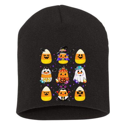 Candy Corn Halloween Costume Characters Candy Corn Crew Gift Short Acrylic Beanie