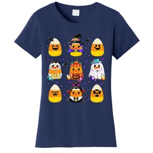 Candy Corn Halloween Costume Characters Candy Corn Crew Gift Women's T-Shirt