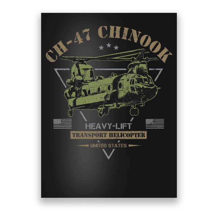 Ch47 Chinook Helicopter Poster