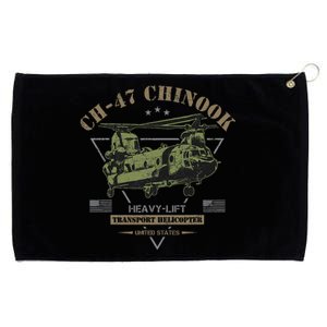 Ch47 Chinook Helicopter Grommeted Golf Towel