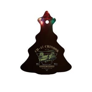 Ch47 Chinook Helicopter Ceramic Tree Ornament