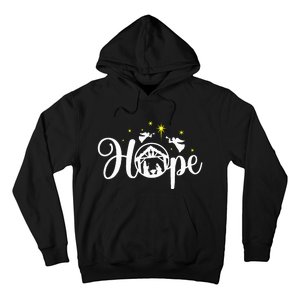 Christian Christmas Hope Jesus Nativity Scene Faith  Hoodie