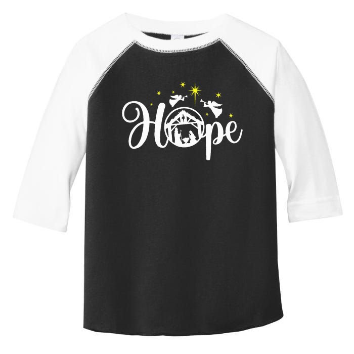 Christian Christmas Hope Jesus Nativity Scene Faith  Toddler Fine Jersey T-Shirt