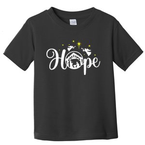 Christian Christmas Hope Jesus Nativity Scene Faith  Toddler T-Shirt