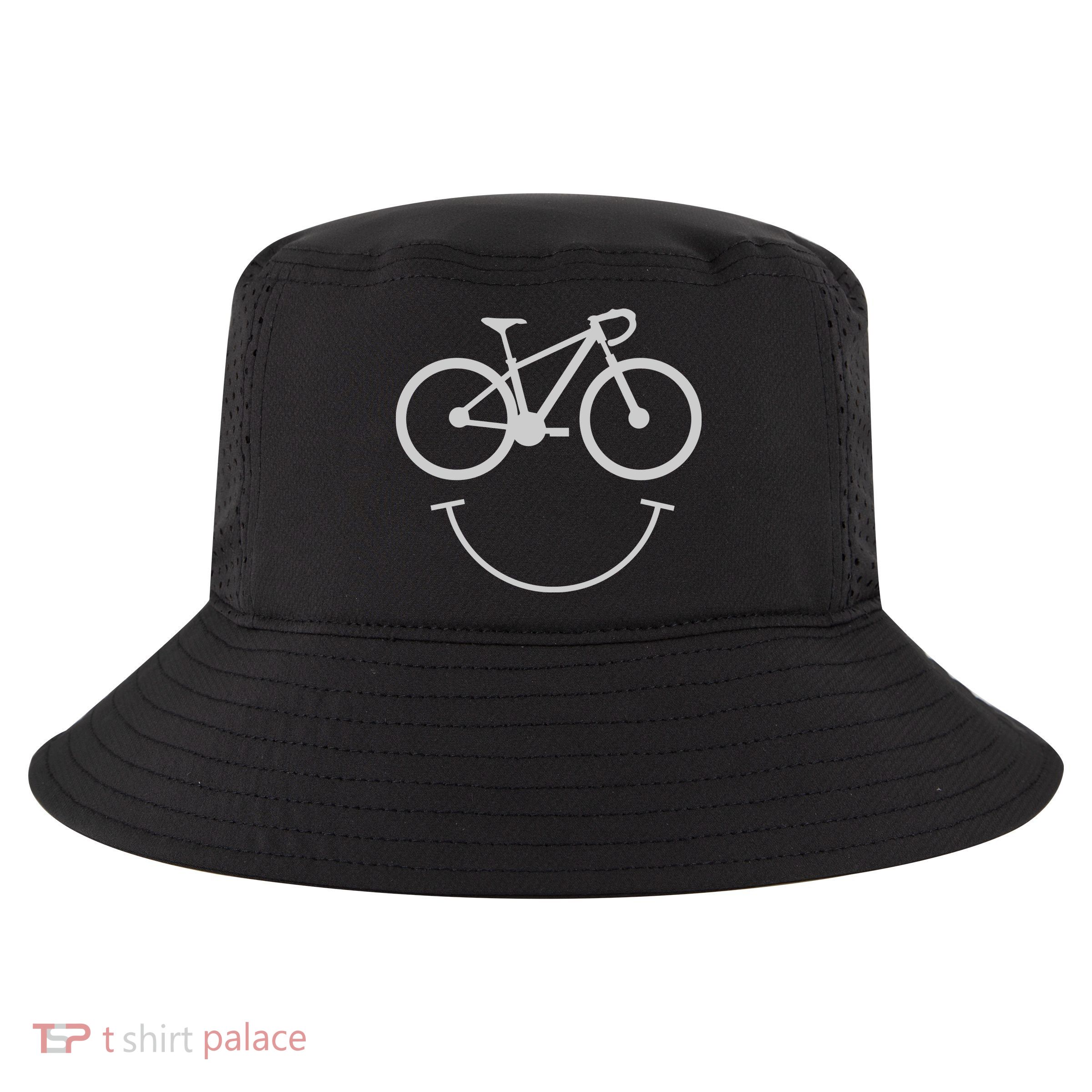 Cute Cycling Happy Face Gift Cool Comfort Performance Bucket Hat