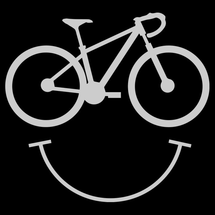 Cute Cycling Happy Face Gift Zip Tote Bag