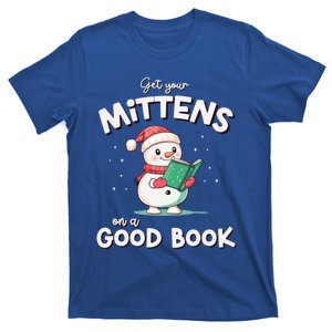 Cute Christmas Holiday Snow Mittens On A Good Book Gift T-Shirt