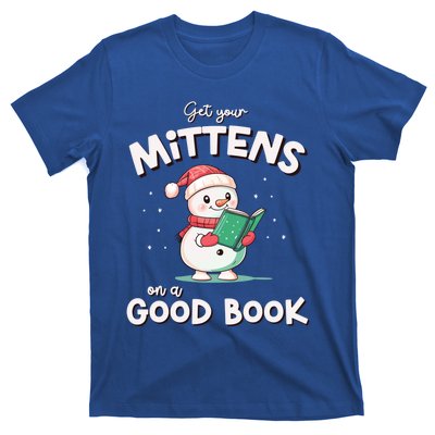 Cute Christmas Holiday Snow Mittens On A Good Book Gift T-Shirt