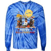 Cane Corso Happy Hallothanksmas Halloween Thanksgiving Xmas Funny Gift Tie-Dye Long Sleeve Shirt