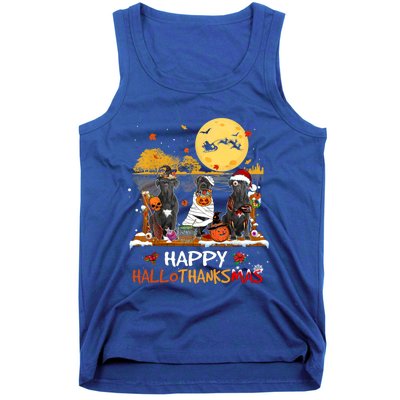 Cane Corso Happy Hallothanksmas Halloween Thanksgiving Xmas Funny Gift Tank Top