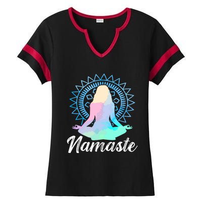 Chakras Ladies Halftime Notch Neck Tee