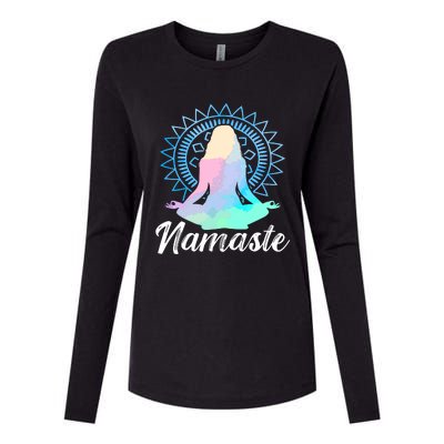 Chakras Womens Cotton Relaxed Long Sleeve T-Shirt