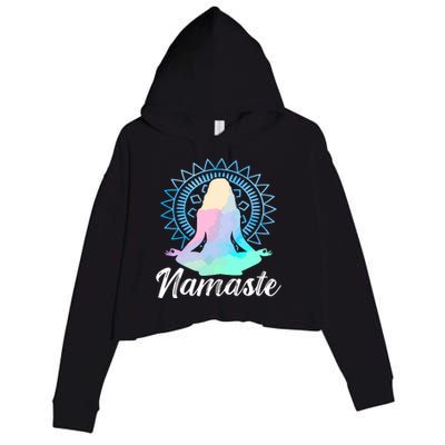 Chakras Crop Fleece Hoodie