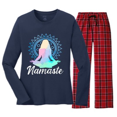 Chakras Women's Long Sleeve Flannel Pajama Set 